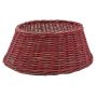 Weihnachtsbaumständer Korb MACARIO aus Rattan, rot, 26cm, Ø65cm