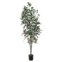 Deko Pflanze Ficus Benjamini BRATKO, Kunststamm, grün-weiß, 220cm