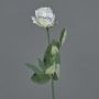 Künstliche Rose FREIDA, Eco Collection, weiß-lila, 60cm, Ø4cm