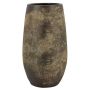 Blumenvase Keramik AROON mit Maserung, antikgrün, 40cm, Ø22cm