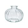 Flasche aus Glas ALFHARD mit Rillen, klar, 8,5cm, Ø10,5cm