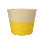 Blumenkorb NERIONKO DUO, beige-gelb, 13cm, Ø15,5cm
