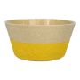 Blumenkorb NERIONKO DUO, beige-gelb, 10cm, Ø19cm