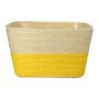 Blumenkorb NERIONKO DUO, beige-gelb, 17,5x17,5x10cm
