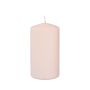 Stumpenkerze LYCANTHIA, Frosted Pastel, nude, 13cm, Ø7cm, 52h
