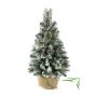 Künstlicher Christbaum RIGA, Jutesack, mit Zapfen, weiß, 90cm, Ø50cm