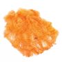 Halloween Deko Spinnennetz / Spinnweben FORMIA mit 1 schwarzen Spinne, orange UV-Aktiv, 50g