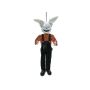 Halloween Dekofigur Horror Hase DONNIE mit Sound- und Bewegungsfunktion, LEDs, 140cm