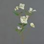 Textilzweig Japanischer Hartriegel KOHANA, blühend, creme, 65cm, Ø4-8cm