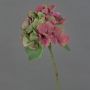 Künstliche Hortensie CHIDORI, rot-grün, 30cm, Ø13cm