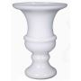 Glas Pokalvase SONJA auf Standfuß, weiß, 34cm, Ø25cm