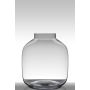 Runde Glas Vase GEORGIA EARTH, klar, 38cm, Ø34cm