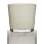 Glasübertopf ALENA, creme, 16cm, Ø17cm
