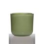 Kerzenhalter NICK aus Glas, grasgrün, 13cm, Ø14cm