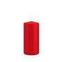Stumpenkerze MAEVA, rot, 15cm, Ø7cm, 63h - Made in Germany