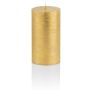 Weihnachtskerze MATHILDA, gold, 10cm, Ø6,8cm, 45h - Made in Germany