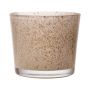 Maxi Teelichtglas ALENA GRANIT, granit sand, 9cm, Ø10cm