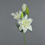 Kunstblume Lilie ISALIE, weiß-grün, 80cm, Ø13-16cm