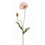 Kunst Mohnblume LIENTJE, rosa, 65cm, Ø10cm