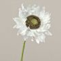 Künstliche Sonnenblume JANIKA, weiß, 60cm, Ø13cm