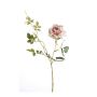 Künstlicher Zweig Rose BEATA, rosa-weiß, 75cm
