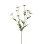 Künstliche Blume Gänseblümchen LASAI, weiß-grün, 80cm, Ø4-5cm