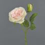 Kunstrose CESCA, rosa-gelb, 40cm, Ø9cm