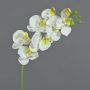 Kunstorchidee Phalaenopsis MINA, weiß, 60cm, Ø7-8cm