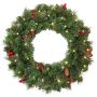 Deko Weihnachtskranz BUKAREST, geschmückt, LEDs, Ø60cm