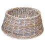 Weihnachtsbaumständer Korb MACARIO aus Rattan, grau-braun, 26cm, Ø65cm