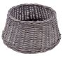 Weihnachtsbaumständer Korb MACARIO aus Rattan, grau, 26cm, Ø60cm