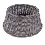 Weihnachtsbaumständer Korb MACARIO aus Rattan, grau, 26cm, Ø65cm