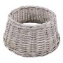 Weihnachtsbaumständer Korb MACARIO aus Rattan, weiß gekalkt, 26cm, Ø65cm