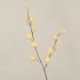 Dekozweig Gomphocarpus ELAENA, Früchte, beige-violett, 100cm