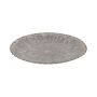 Runder Deko Teller KHADIJA mit Rillen, Kunststoff, braun, 3cm, Ø33cm