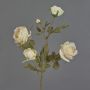 Unechter Rosen Zweig SITARA, Trockenoptik, creme-rosa, 75cm, Ø5-8cm