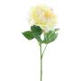 Künstliche Blume Pfingstrose CORDOBA, hellgelb-rosa, 60cm, Ø16cm