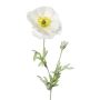 Deko Blume Mohnblume DRUME, weiß, 60cm