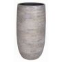 Keramikvase AGAPE mit Maserung, weiß-braun, 50cm, Ø24,5cm