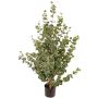 Künstlicher Eukalyptus Baum TONFYN, Naturstamm, grün, 130cm
