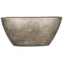 Schiffchen Keramik Schale AGAPE mit Maserung, gold, 73x17x36cm