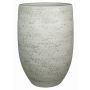 Keramik Blumenvase KALEVA, Maserung, weiß-grau, 50cm, Ø32cm