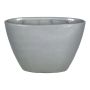 Ovaler Orchideentopf RODISA aus Keramik, grau, 32x14,5x22,5cm