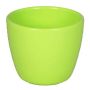 Kleiner Blumentopf TEHERAN BASAR, Keramik, apfelgrün, 6cm, Ø7,5cm
