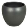 Keramik Pflanztopf URMIA BASAR, anthrazit-matt, 11,5cm, Ø14cm