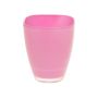 Eckige Vase YULE aus Glas, rosa, 13,5x13,5x17cm