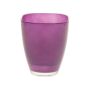 Eckige Vase YULE aus Glas, dunkellila, 13,5x13,5x17cm
