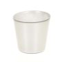 Glasübertopf ALENA SHINY, silber glänzend, 12,5cm, Ø13,3cm