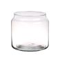 Windlicht MARIETTE aus Glas, klar, 17cm, Ø19cm