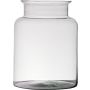 Blumenvase KARIN EARTH aus Glas, recycelt, klar, 25cm, Ø19cm